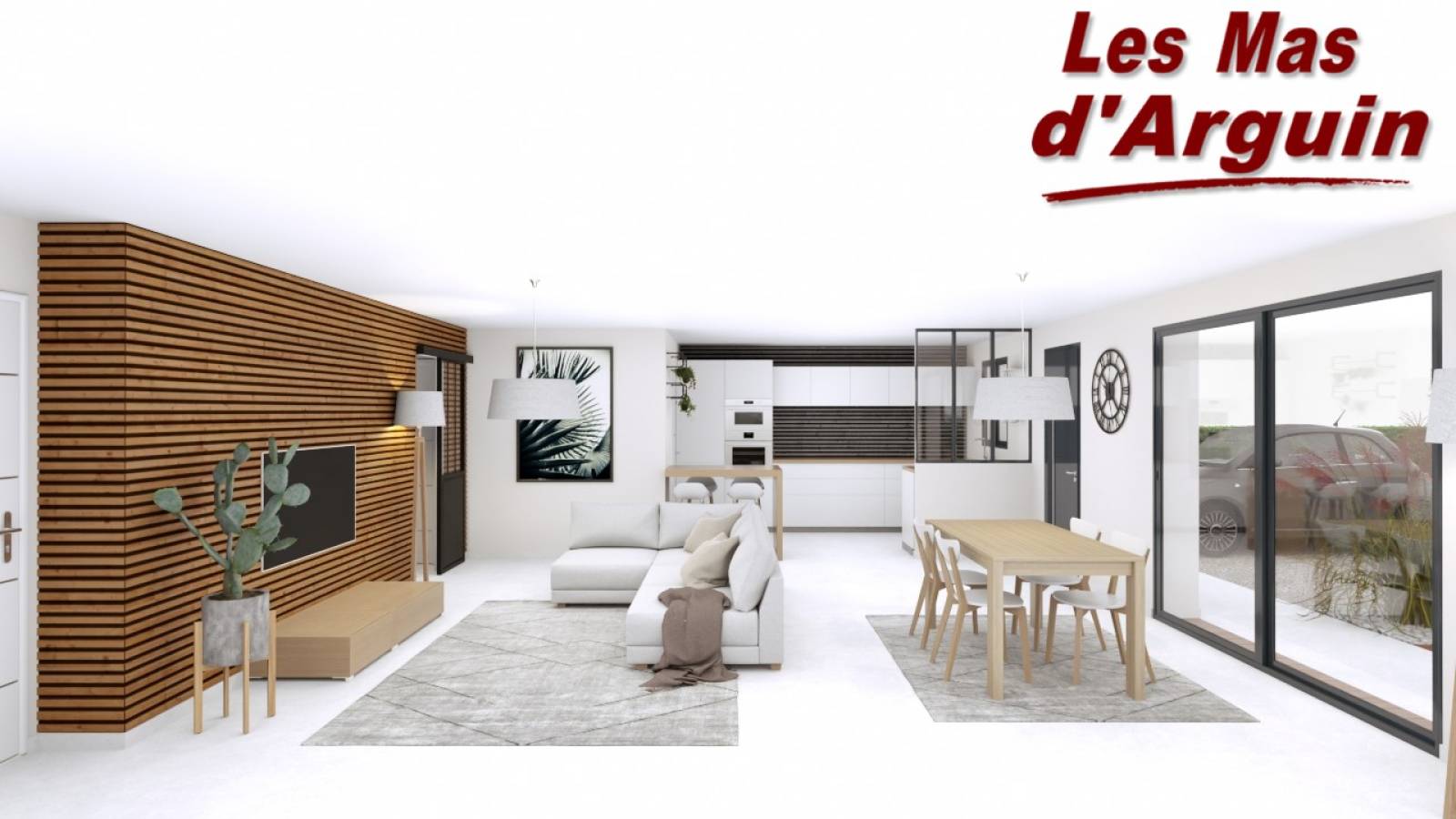 Vente maison neuve 105 m² RE2020 avec suite parentale et séjour double exposition sur terrain au Bassin d’Arcachon - Chauffage gainable performant