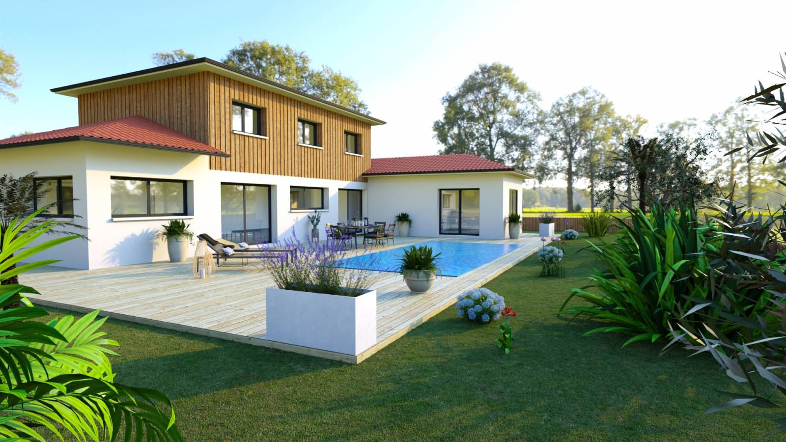 Gujan-Mestras, quartier La Hume terrain plus maison