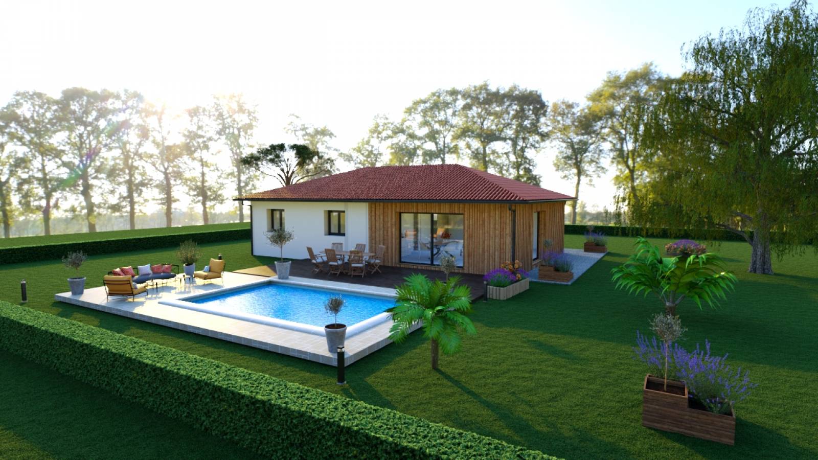 Terrain Maison neuve à Mimizan les Mas d'Arguin Landes constructeur de maisons individuelles maître d'oeuvre Sanguinet Biscarrosse Parentis en born projet de construction maison contemporaine primo-accédants petit budget Gujan-Mestras