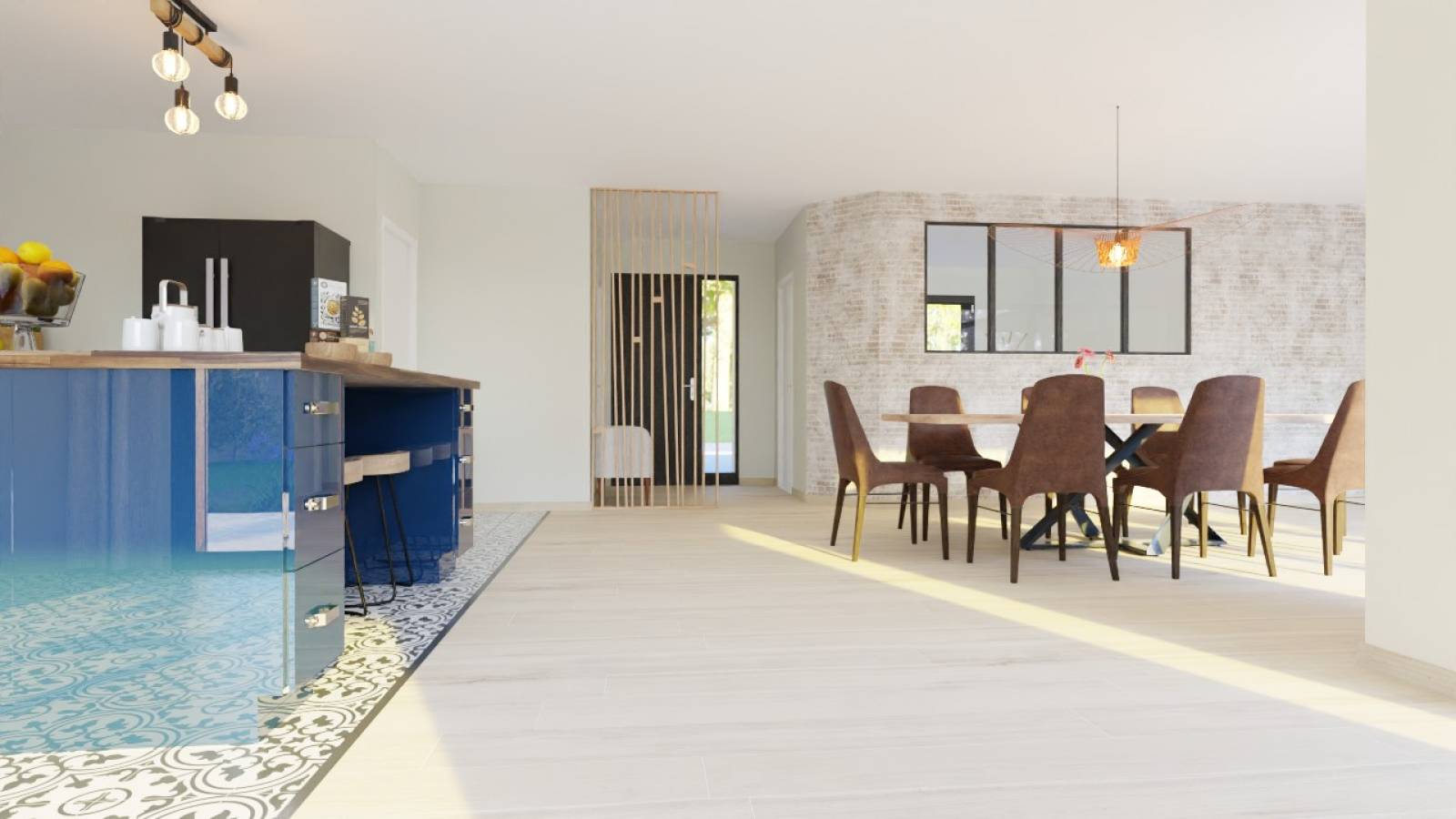 Maison neuve de plain-pied avec piscine, bardage bois et patio ombragé à La Teste-de-Buch proche Bassin d’Arcachon