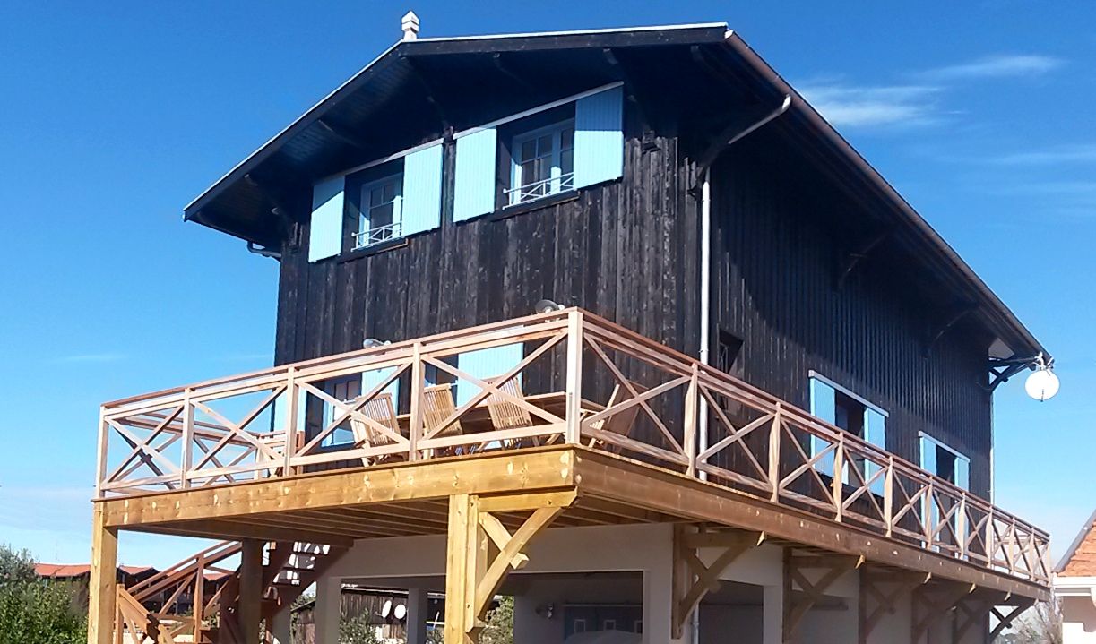 Construction maison atypique bois Bassin d'Arcachon Gironde