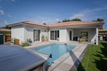 Projet 3D pour la construction d'une maison moderne à l'architecture sobre à Gujan-Mestras