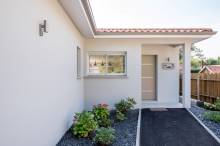 Projet 3D pour la construction d'une maison moderne à l'architecture sobre à Gujan-Mestras